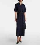 Ralph Lauren Collection Belted wool midi dress