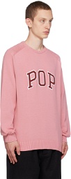 Pop Trading Company Pink Appliqué Sweater