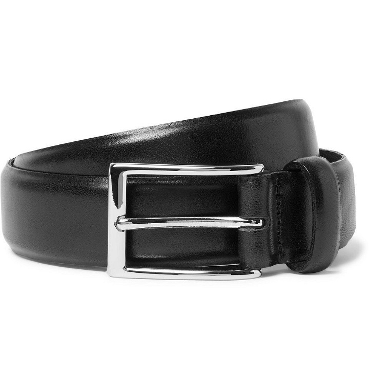 Photo: J.Crew - 3cm Black Glossed-Leather Belt - Men - Black