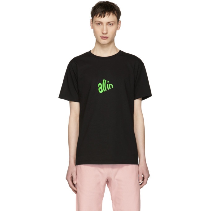 Photo: all in SSENSE Exclusive Black and Green Signal T-Shirt