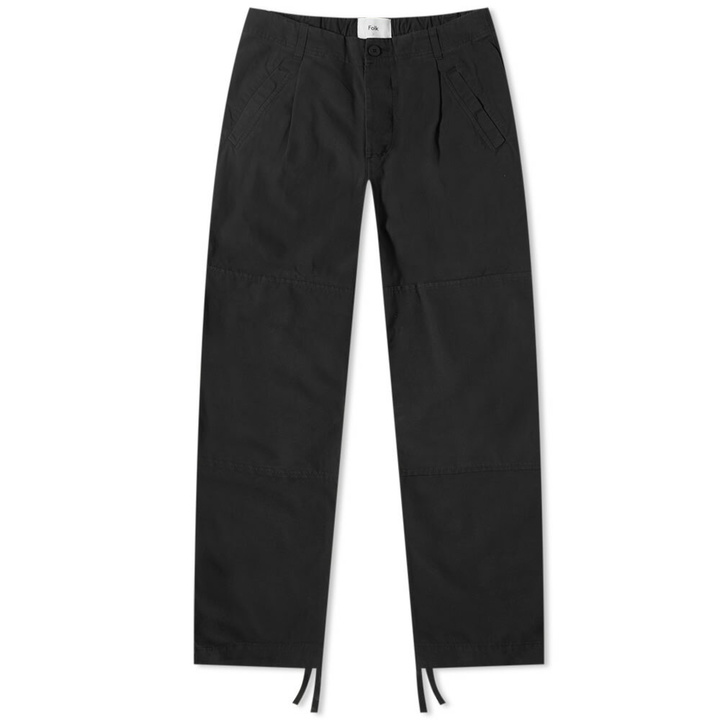 Photo: Folk Men's Assembly Work Pant in Brushed Soft Black