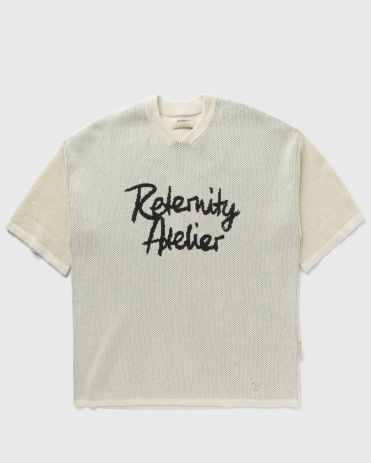 Reternity ATELIER KNIT JERSEY Beige Mens Shortsleefe