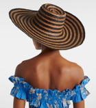 Poupette St Barth Angel striped sun hat
