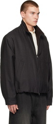 WOOYOUNGMI Gray Striped Jacket
