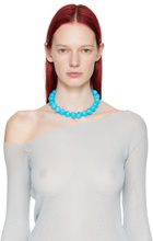 Paloma Wool Blue Corbetti Resin Beaded Necklace