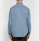 Berluti - Garment-Dyed Cotton-Twill Shirt - Men - Blue