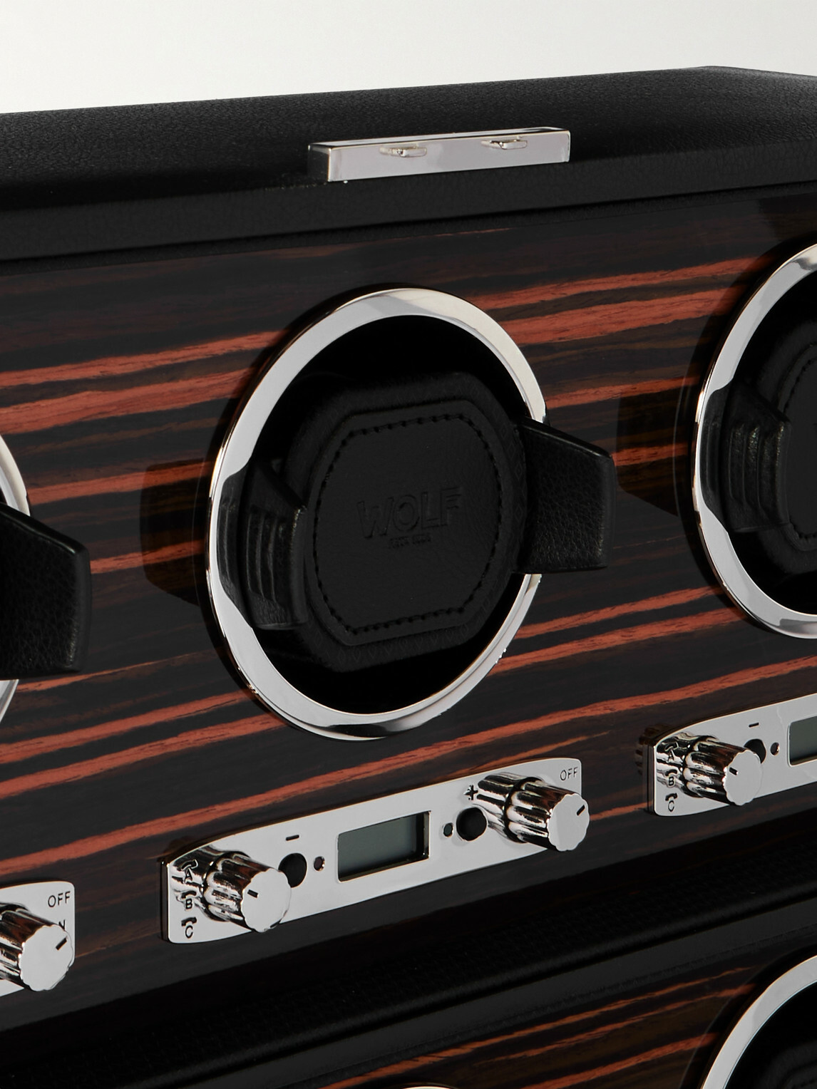 WOLF - Roadster Full-Grain Vegan Leather Six-Piece Watch Winder