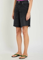 Citizens OF Humanity Ayla Frayed Denim Shorts Black