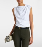 Vince Draped cotton jersey top