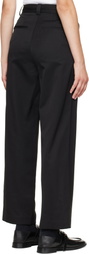 Nothing Written Black Frame Wool Trousers