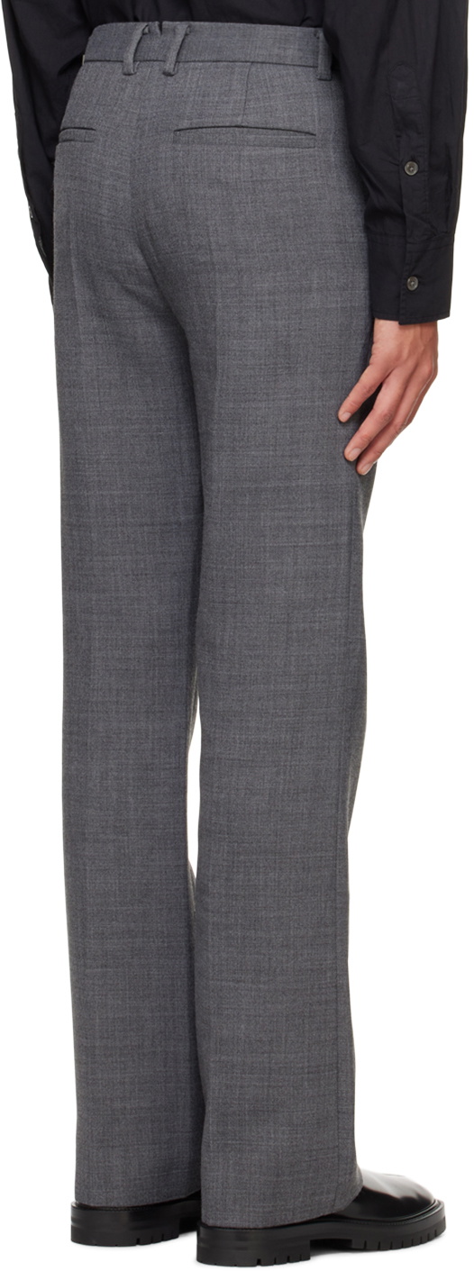System Gray Bootcut Trousers