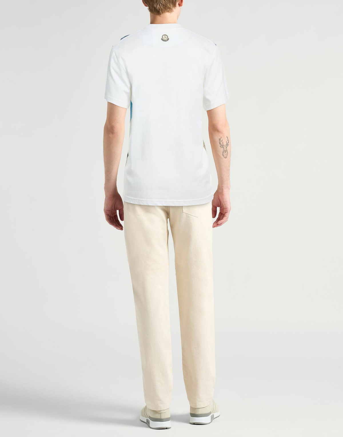 Moncler Mens T-shirt Light in Blue