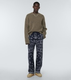 Alanui - Bandana Piquet jacquard sweatpants