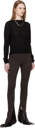 Rick Owens Black Temple Biker Level Sweater