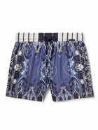 Etro - Straight-Leg Short-Length Paisley-Print Swim Shorts - Blue