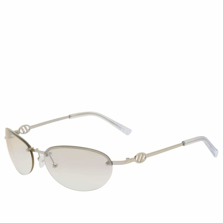 Photo: Le Specs Slinky Sunglasses in Silver 