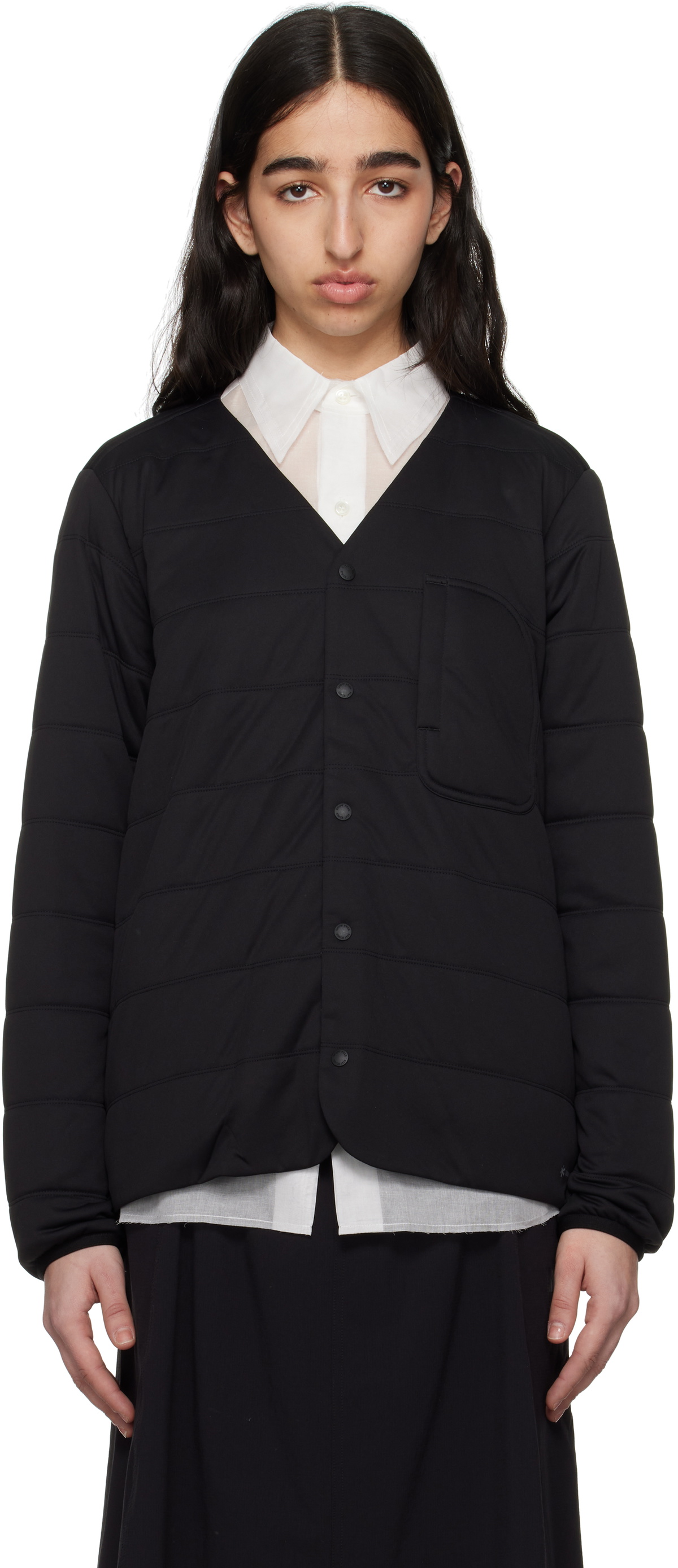 Snow Peak Black Flexible Insulated Cardigan Snow Peak