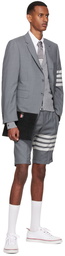 Thom Browne Gray 4-Bar Blazer