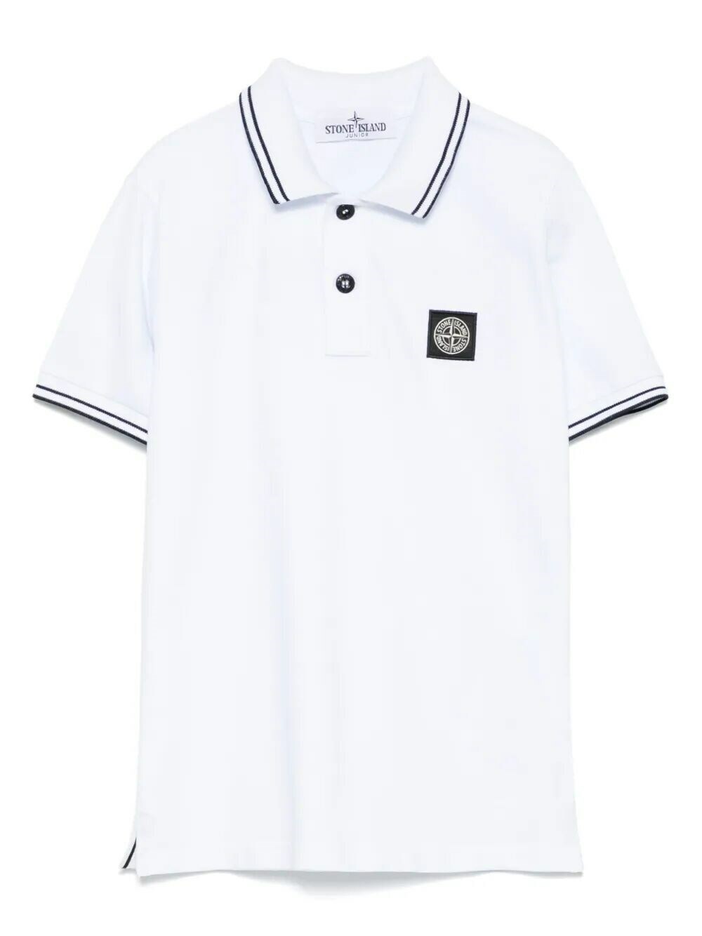 Stone Island Junior Polo Shirt in White