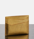 Loewe Puzzle metallic leather card holder