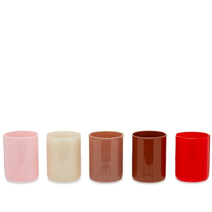 Photo: HAY Spot Votive Set Of 5 in Red