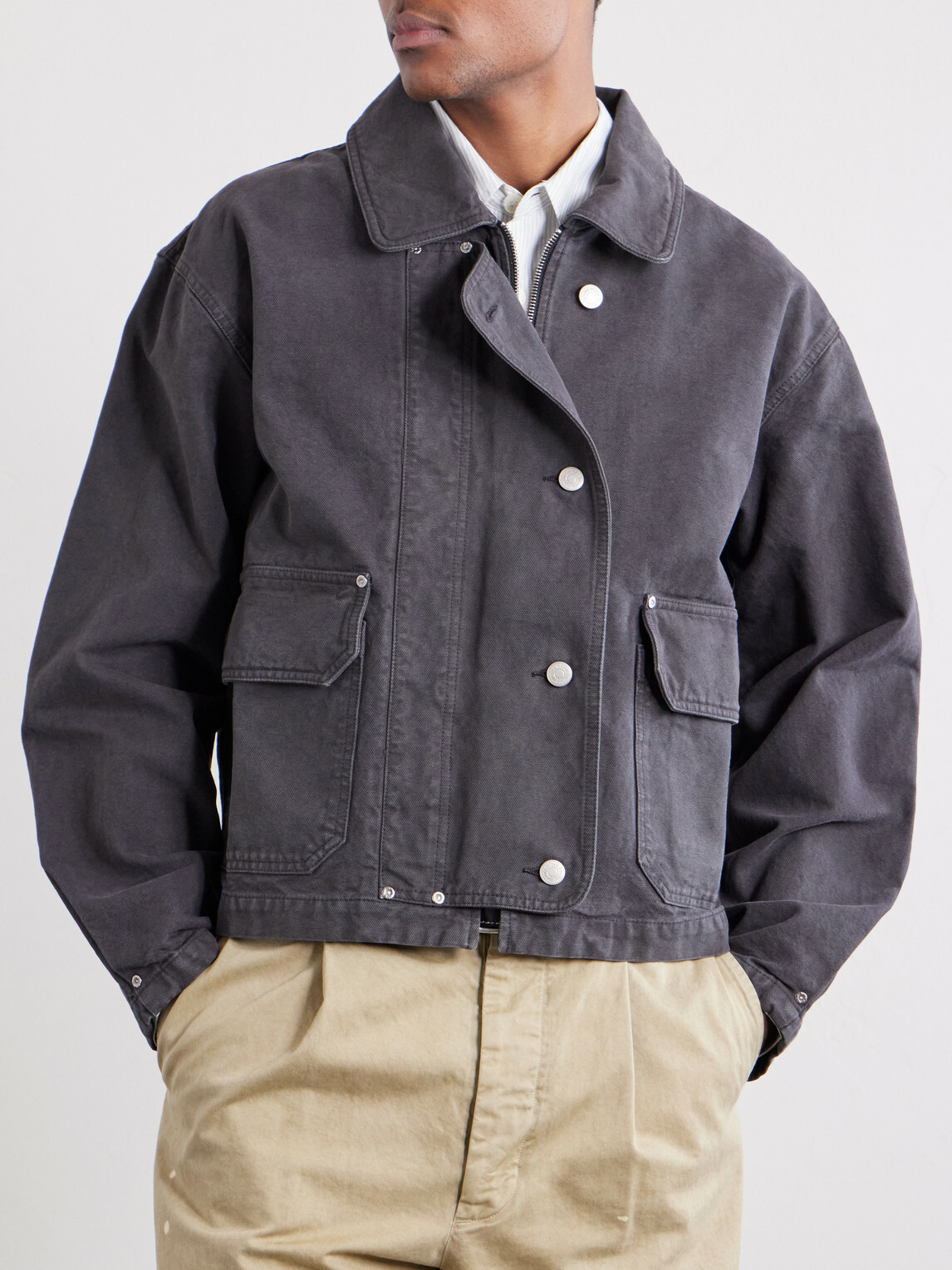 mfpen - Courier Organic Cotton-Canvas Jacket - Gray