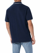MC2 Saint Barth Man Blue Cotton Piquet Polo Shirt Beverly Hills
