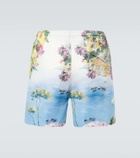 Ralph Lauren Purple Label Amalfi printed linen swim trunks