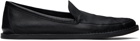 The Row Black Cary V1 Loafers