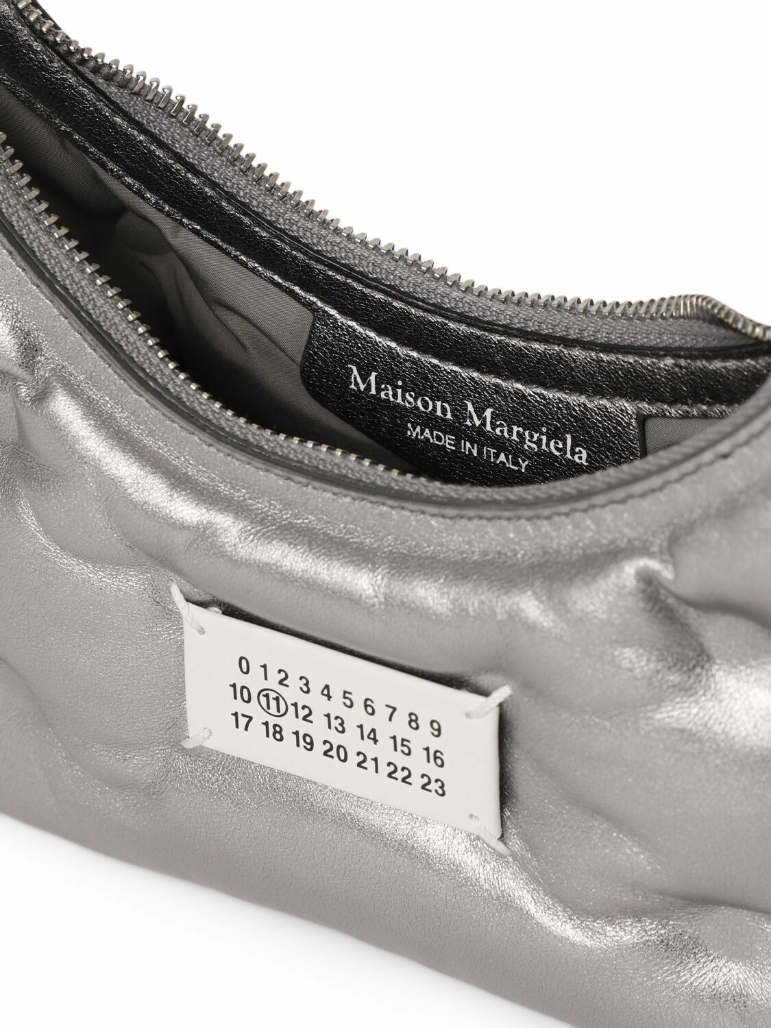 ◆Maison Margiela NEW◆Glam Slam Hobo Micro バッグ/Silver◆ MAISON MARGIELA Micro Glam Slam Hobo Metallized Bag Maison