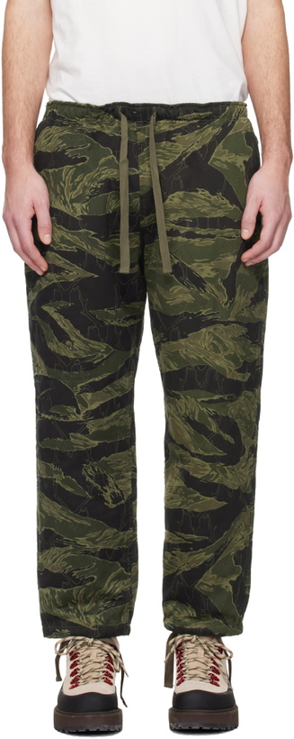 Photo: South2 West8 Khaki String Slack Trousers