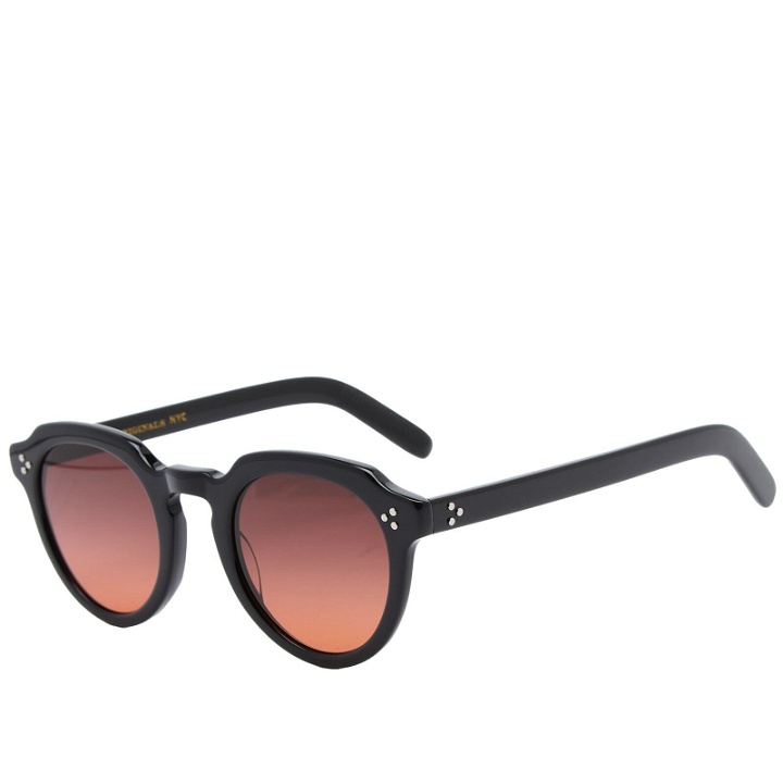 Photo: Moscot Men's Gavolt Sunglasses in Black/Cabernet 