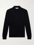 Brunello Cucinelli - Silk and Cotton-Blend Rollneck Sweater - Black