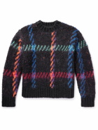 Sacai - Checked Jacquard-Knit Sweater - Multi
