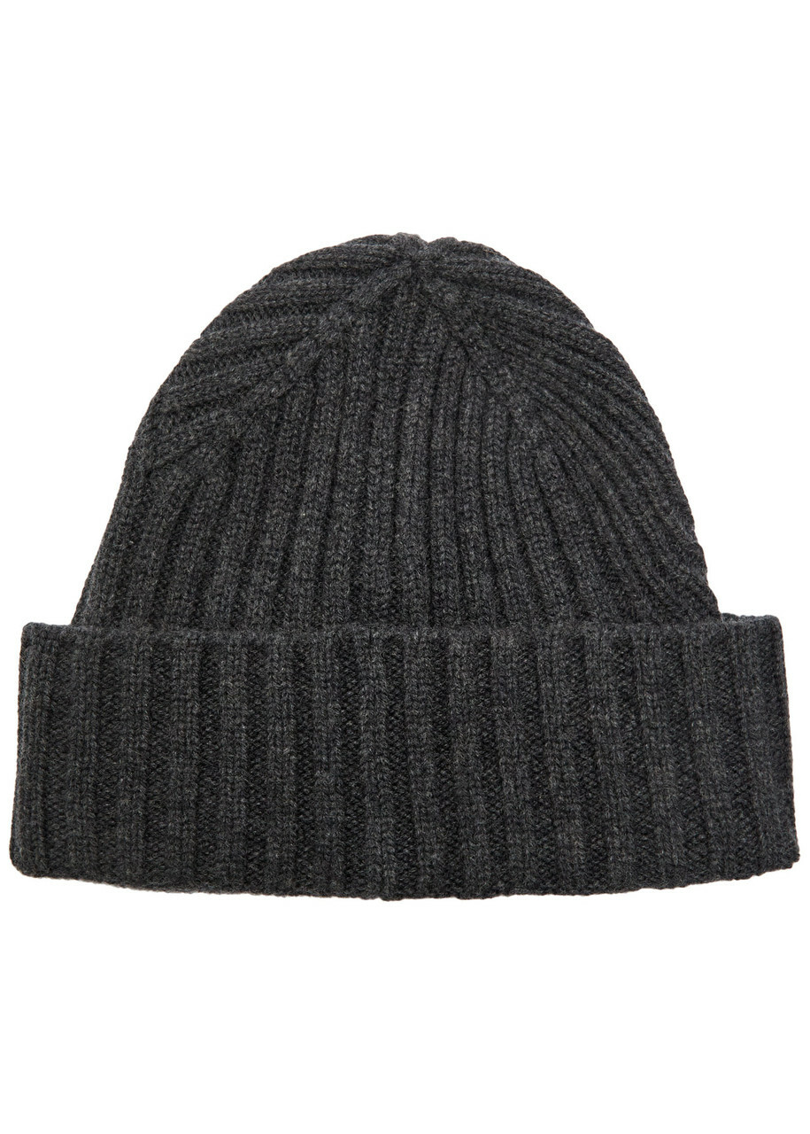 Jacquemus Le Bonnet Tourni Cashmere and Wool-blend Beanie - Dark Grey - One Size