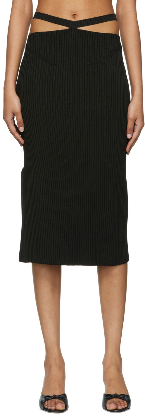 Anna October Black Alizee Midi Skirt