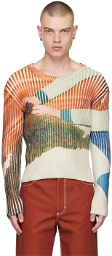 Eckhaus Latta Multicolor Ribboned Sweater