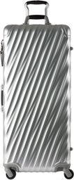 Tumi Silver Rolling Trunk Suitcase