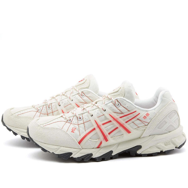 Photo: Asics Men's Gel-Sonoma 15-50 'Recycled Airbag' Sneakers in White/Cayenne
