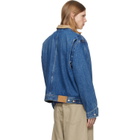 Polo Ralph Lauren Navy Corduroy-Collar Denim Trucker Jacket