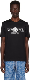 Versace Black 'La Greca' T-Shirt