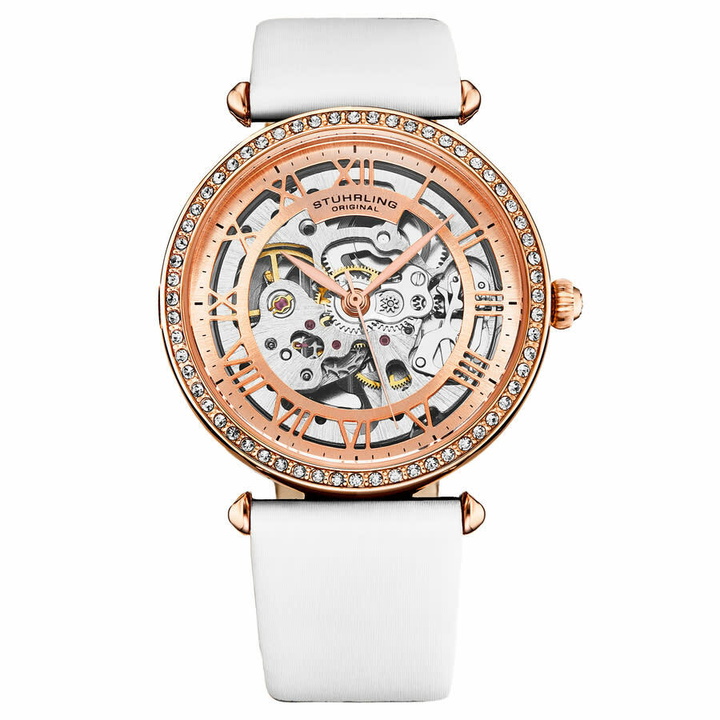 Photo: Stuhrling Original Legacy Automatic Rose Gold Dial Ladies Watch M17194