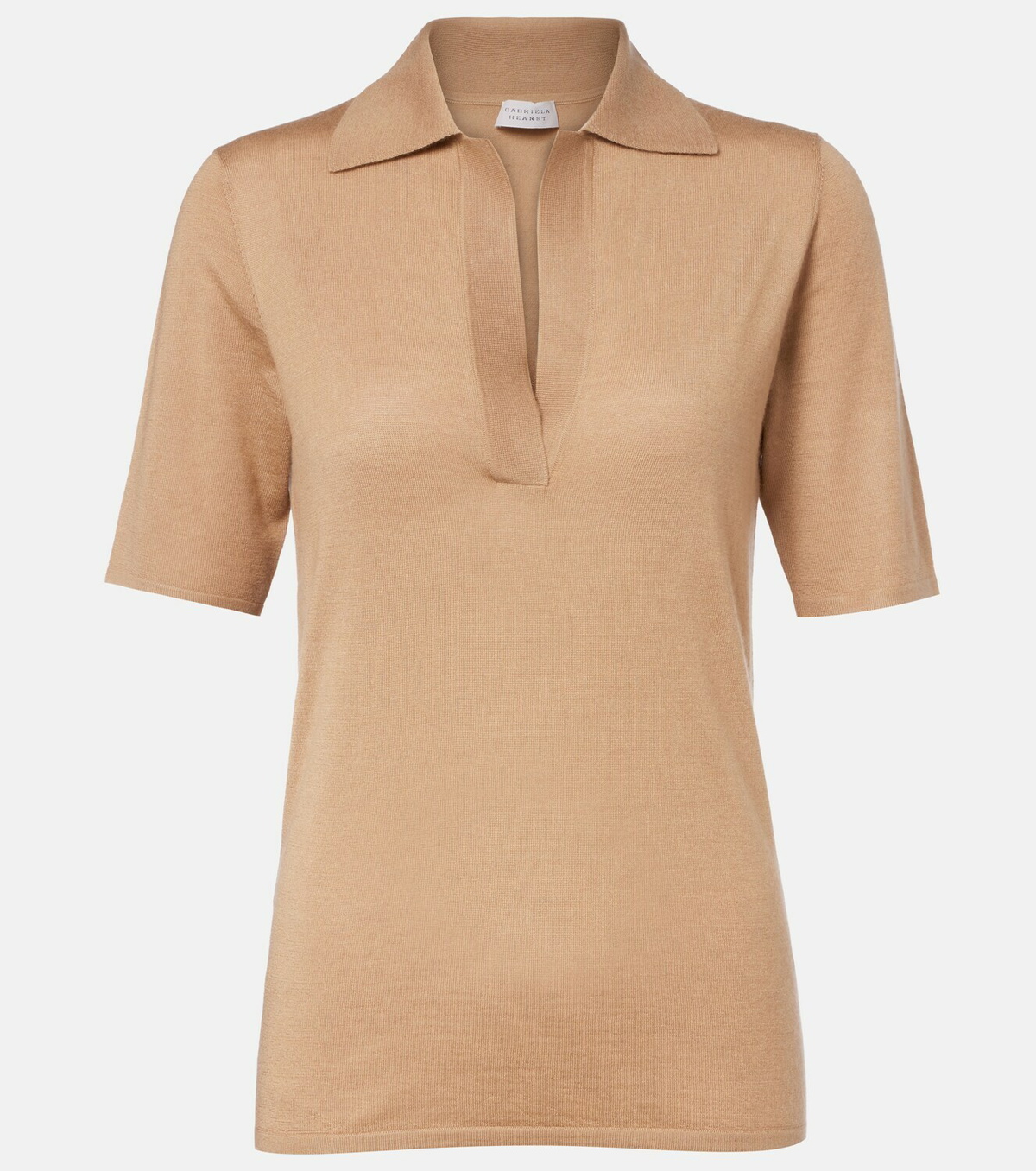 Gabriela Hearst Casius cashmere and silk polo shirt