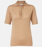 Gabriela Hearst Casius cashmere and silk polo shirt