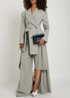 A.W.A.K.E Mode Asymmetric Double-breasted Stretch-wool Blazer No Colour