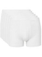 Organic Basics - Six-Pack Stretch Organic Cotton-Jersey Boxer Shorts - White