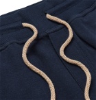 Brunello Cucinelli - Slim-Fit Cotton-Blend Jersey Drawstring Shorts - Blue