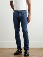 Incotex - Blue Division Slim-Fit Logo-Appliquéd Jeans - Blue
