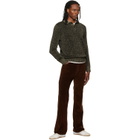 Marni Black Wool Lurex Detailing Polo