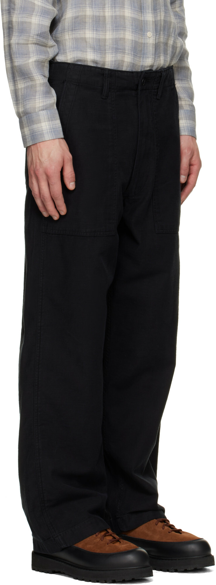 Polo Ralph Lauren Black Relaxed Fit Reverse-Sateen Utility Pants